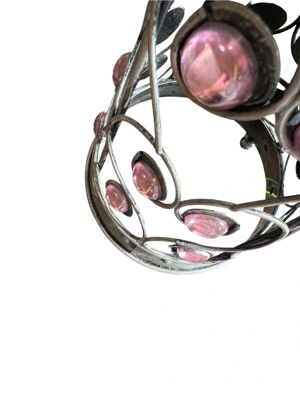 Metal Angel with Pink Accents - Home Holiday